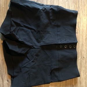 Black High waisted shorts